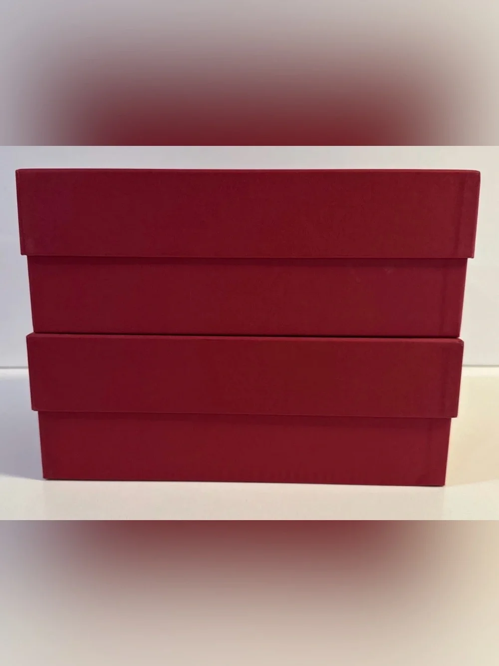 *Lot of 2 Valentino Garavani 100% Authentic Red Empty Shoe Gift Box w/ Dust Bag